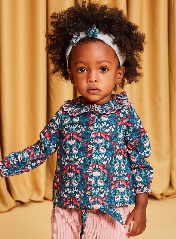 Twill-Bluse mit Blumenprint DATAHINA / 22H1BFZ1CHEG633