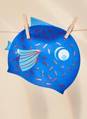 Blau-weiße Badekappe mit Fischaufdruck FRYTETAGE / 23E4PGL1D4YC214