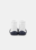 Weiße Babyschuhe in Söckchenform mit Waschbärenkopf Baby, Jungen NAIDRISS / 25F10BG32D08001