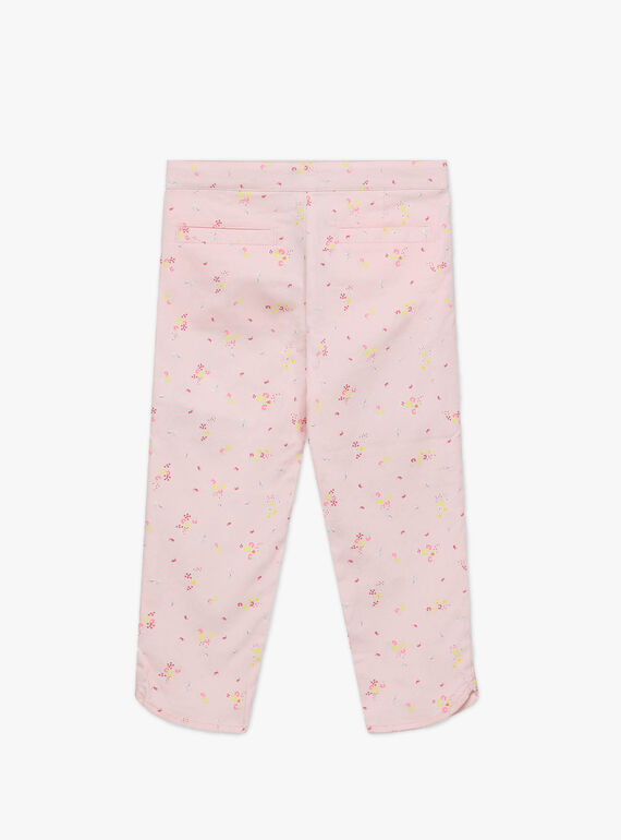 Hose für besondere Anlässe mit Blumenprint für Mädchen TYPOETTE / 20E2PFJ1PCO321