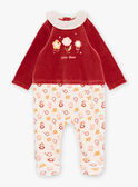 Schlafanzug aus Terrakotta-Samt GEILFINE / 23H5BF11GREE415