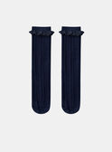 Marineblaue Socken mit Jacquardmuster LACORALIE / 24H4BFJ1SOQ070