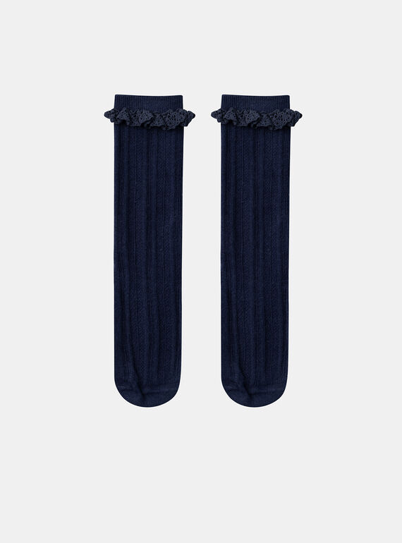 Marineblaue Socken mit Jacquardmuster LACORALIE / 24H4BFJ1SOQ070