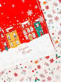Rotes Weihnachtsbettwäscheset mit quadratischem Kissenbezug SACOUETTE / 19HZENS1PLC511