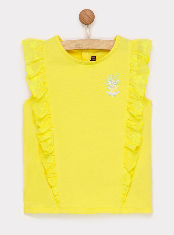 Kurzärmeliges T-Shirt gelb RYESSETTE / 19E2PFS1TMC106
