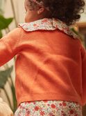 Orangefarbene Strickjacke mit langen Ärmeln GAANNE / 23H1BF71CARE413