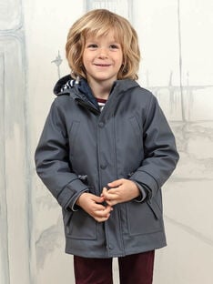 Baby Boy's Grey 2-in-1 Hooded Raincoat BARIMPAGE / 21H3PGC2IMPJ912