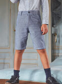 Blaue Bermuda-Shorts mit Stickerei KREBERAGE / 24E3PGL2BER205