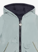 Wassergrüne Wendejacke für Baby Jungen CIENZO / 22E1BGG1DML614