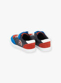 Marineblaue Leder-Sneakers GRYBAGE / 23F10PG51D16070