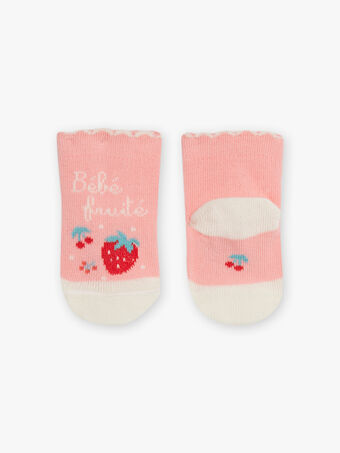 Baby Mädchen Socken mit rosa Früchten CALISSE / 22E4BFJ2SOB413