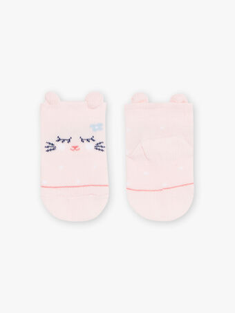 Socken mit Katzenmotiv und blassrosa Tupfen Baby Mädchen CANICKY / 22E4BFK1SOB307