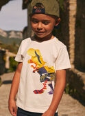 Ecrufarbenes T-Shirt mit Dinosaurier-Print KITIAGE / 24E3PGC1TMC632