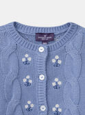 Greyish blue CARDIGAN MADORICE / 25E1BF81CAR205