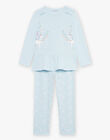 Blauer Pyjama mit Einhornmuster DOULIETTE / 22H5PF23PYJ222