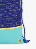 Colorblock-Rucksack für Kinder Junge mit Hai-Aufdruck COPLAGE / 22E4PGN1BESC231