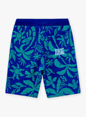 Shorts in Blau und Grün mit Palmenprint LACOAGE / 24H3PGI2BER703
