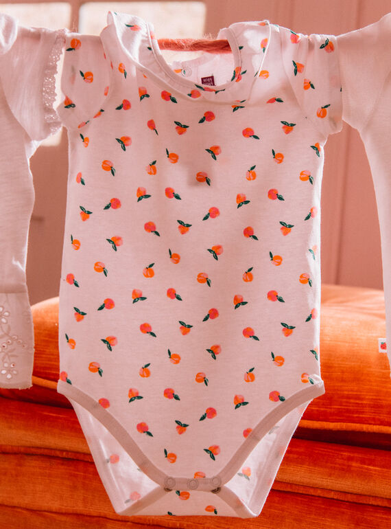 Strampler für Baby Mädchen in Pfirsichgrün CAPATRICIA / 22E1BFM1BOD001