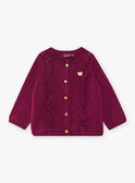 Lila Strickjacke mit Rüschendetails Baby Mädchen CAIRENE / 22E1BF92CAR708