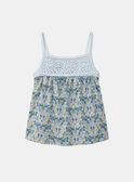 Grünes Tanktop mit Blumenspitze KLIPIPETTE / 24E2PFR3DEB005