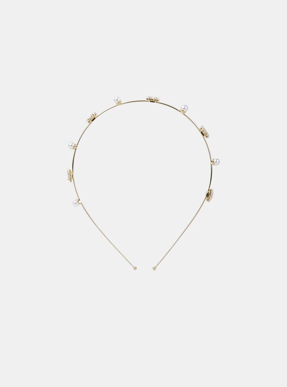 Light gold HEADBAND MOULYNETTE / 25E4PFM6TETK008