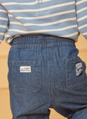 Blaue Denim-Hose mit Ausschnitten LADORIAN / 24H1BGJ1JEAP274