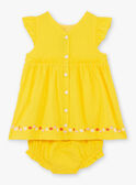 Gelbes Kleid und Blümchen für Baby-Mädchen TYGLORIA / 20E1BFZ2ROB102