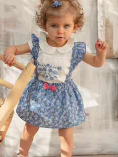 Baby Mädchen lavendel blau Latzhose Kleid ZAPHILOE / 21E1BFT1JUPC208