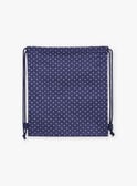 Marineblauer Rucksack mit weißen Tupfen FRYSAKETTE / 23E4PFL1BES070