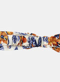 Stirnband mit buntem Blumen-und Fischprint in Weiß KAZELIE / 24E4BFS1BAN001