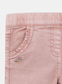 Rosafarbene Slim-Fit-Jeans mit gerafften Taschen KRIZETTE 2 / 24E2PFB1JEA311