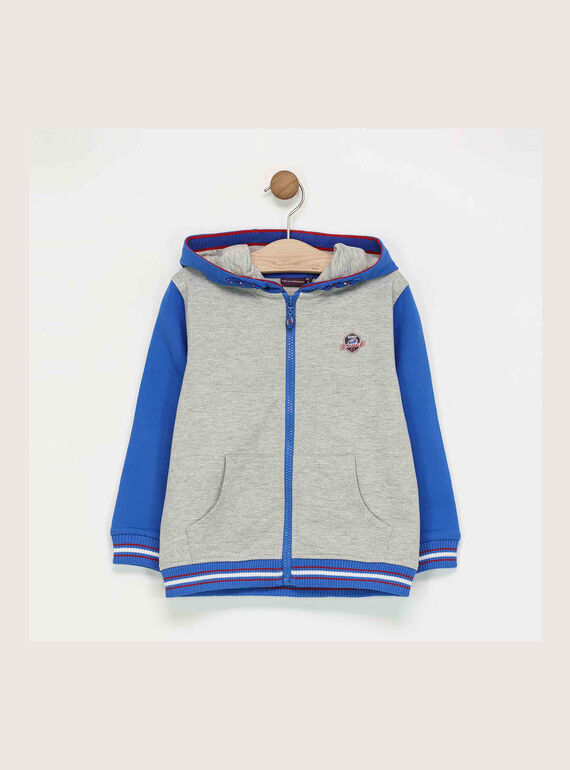 Grau melierte Joggingjacke RAJOTAGE 1 / 19E3PGB1JGH943