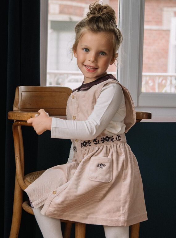 Schürzenkleid aus Samt DULCINETTE / 22H2PFR1CHS801