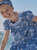 Marineblaues und weißes Kleid mit Blumenmuster LEROBETTE / 24H2PFJ1ROB070