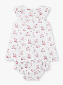 Bedrucktes Popeline-Kleid, Blümchen und Baby-Mädchen-Stirnband ZOLISE / 21E0CFY2ENS000