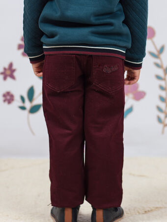 Pantalon rouge enfant garçon BEXOTAGE / 21H3PG91PANF511