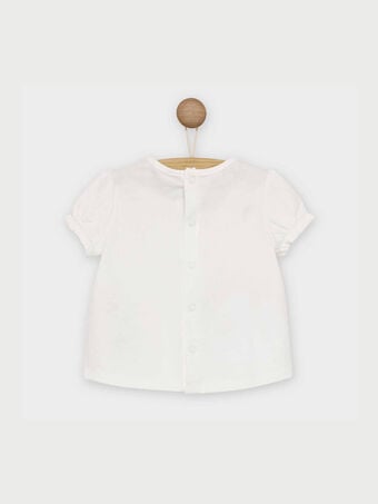 Tee shirt manches courtes blanc RAOTILIE / 19E1BFH1TMC001