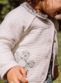 Rohweiße Wende-Strickjacke aus Tubique GACOLINE / 23H1BF81CAR001