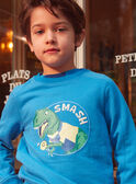 Molton-Sweatshirt mit Dino KLAJUDAGE / 24E3PGN1SWE701