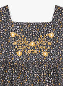 Schwarzes Kleid mit Blumenmuster FLIROBETTE / 23E2PFP1ROB090