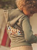 khakifarbenes Sweatshirt mit Kapuze FINAGE / 23E3PGD1GIL628
