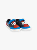 Marineblaue Leder-Sneakers GRYBAGE / 23F10PG51D16070