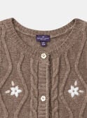 Brown CARDIGAN WHITHOUT SLEEVES NIFLORETTE / 25H2PFL1CSM821