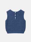 Navy CARDIGAN WHITHOUT SLEEVES MADENISE / 25E1BF81CSMC212