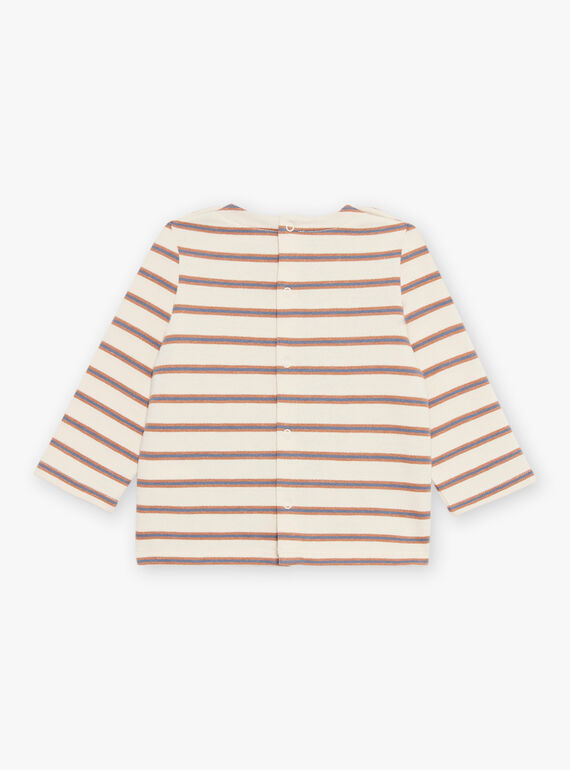 T-Shirt mit Streifen in beige DASAM / 22H1BGY3TMLA001