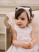 Baby Mädchen weißes Stirnband mit Blumendruck CAJODDY / 22E4BFH1BAN001