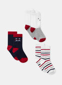 3er-Pack Socken gestreift, gemustert oder einfarbig, Baby Jungen NAIRWIN / 25H4BGP1LC3A015