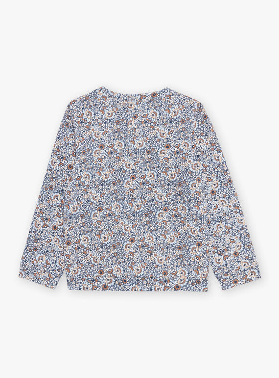 Sweatshirt mit Blumenmuster und Schneeflockenmotiv aus Wendepailletten DIASWETTE / 22H2PFY1SWEC206