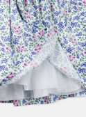 Ecrufarbenes Kleid mit Blumenmuster KRELIBETTE / 24E2PFL4ROB001