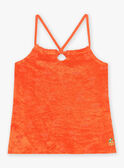 Orangefarbenes Frottee-Top FLYPOGETTE / 23E2PFR1DEB407